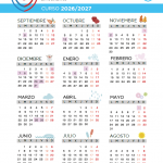 Calendario escolar Babylicen 2026/2027